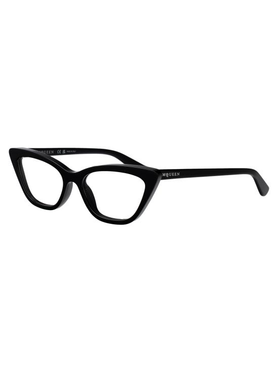 26SS 알렉산더 맥퀸 안경 AM0560O 001 BLACK BLACK TRANSPARENT - ALEXANDER MCQUEEN
