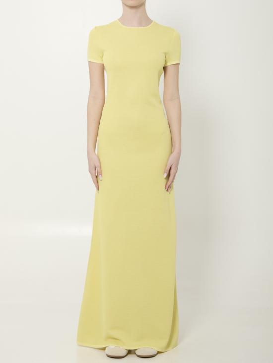 26SS 자크뮈스 미디 원피스 DRW00817AK00309 250 YELLOW