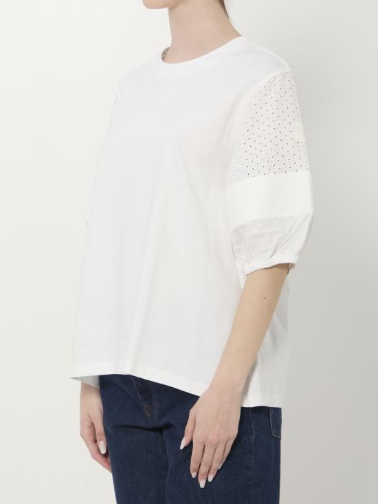 26SS 몽클레어 반팔 티셔츠 L10938C0004589AUO 001 WHITE - MONCLER