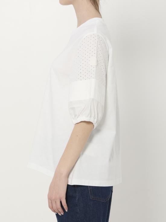 26SS 몽클레어 반팔 티셔츠 L10938C0004589AUO 001 WHITE - MONCLER