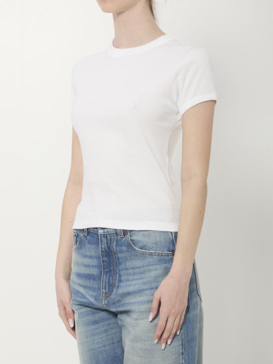 26SS 생로랑 반팔 티셔츠 869630Y38BD 9000 WHITE - SAINT LAURENT