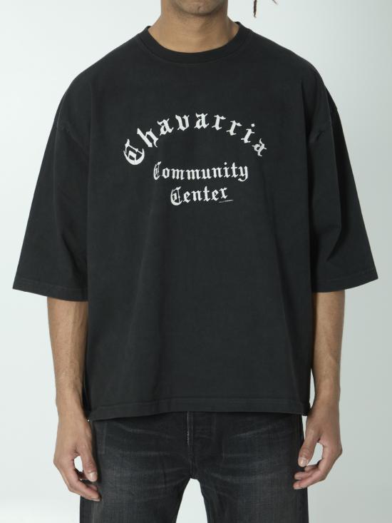 26SS 윌리 차바리아 반팔 티셔츠 WCJSY0200 001 BLACK