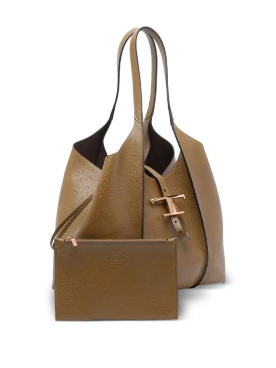 25FW 토즈 T 타임리스 쇼퍼 백 스몰 XBWTSBA0200 XSOS411 BROWN - TODS