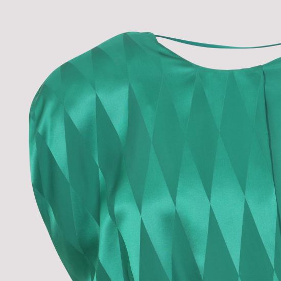 26SS 베르사체 미디 원피스 10251301A18234 1GC50 GREEN - VERSACE