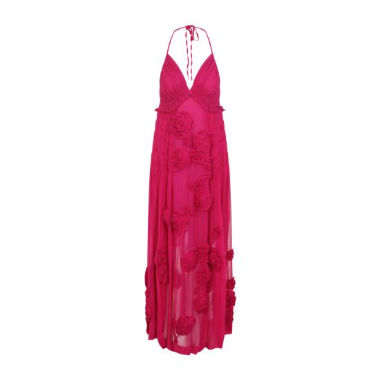 26SS 드리스 반 노튼 롱 원피스 2610110323376 304 PINK PURPLE