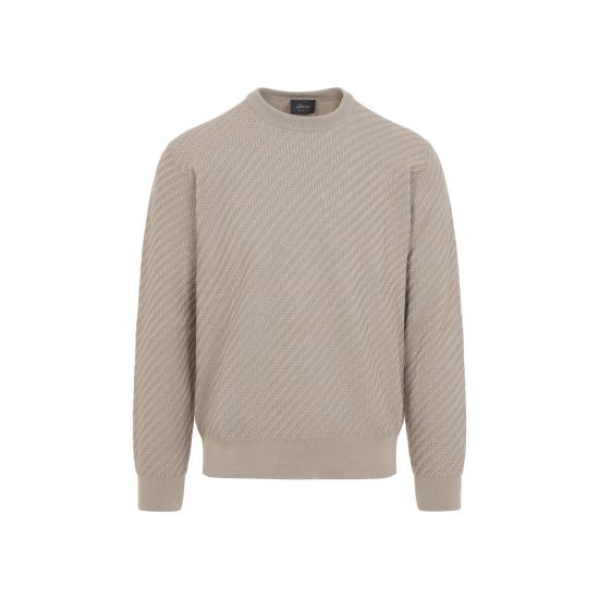 26SS 브리오니 스웨터 UMQ90LPAK22 9700 NUDE NEUTRALS