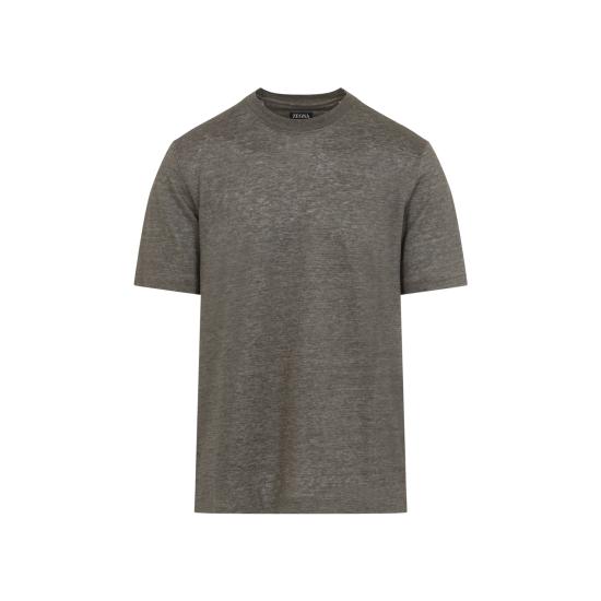 26SS 에르메네질도제냐 반팔 티셔츠 UH352A3H776 N07 GREY