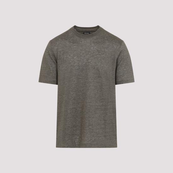 26SS 에르메네질도제냐 반팔 티셔츠 UH352A3H776 N07 GREY - ERMENEGILDO ZEGNA