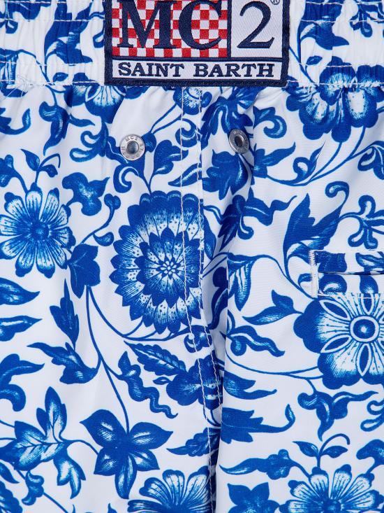 26SS 세인트바쓰 스윔팬츠 LIG001300777L FLW01 BLUE - MC2 SAINT BARTH
