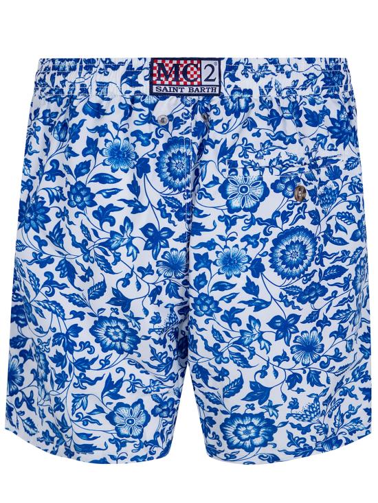 26SS 세인트바쓰 스윔팬츠 LIG001300777L FLW01 BLUE - MC2 SAINT BARTH