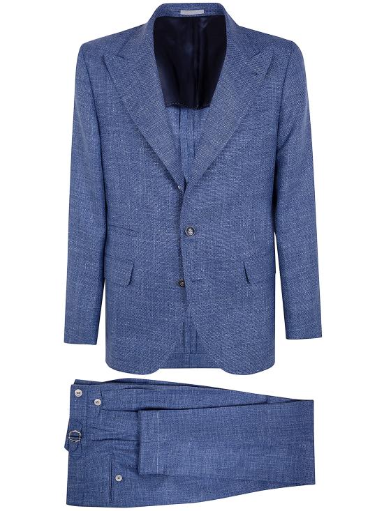 26SS 브루넬로 쿠치넬리 수트 세트 MZ402LDFM5 C005 BLUE - BRUNELLO CUCINELLI