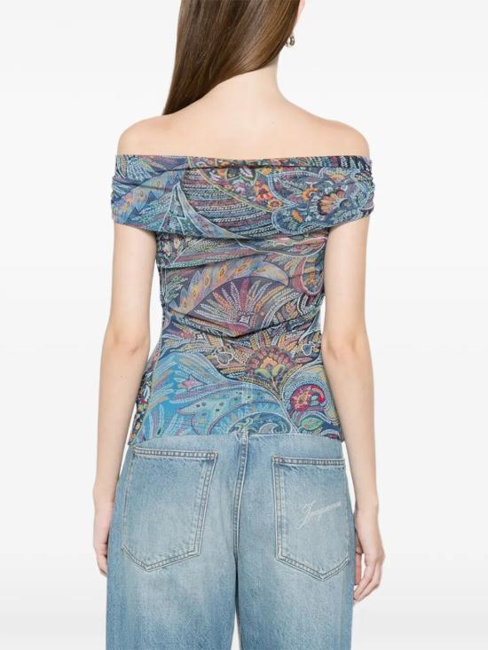 26SS 에트로 민소매 티셔츠 WRJA019399IAS72 X0887 BLUE - ETRO