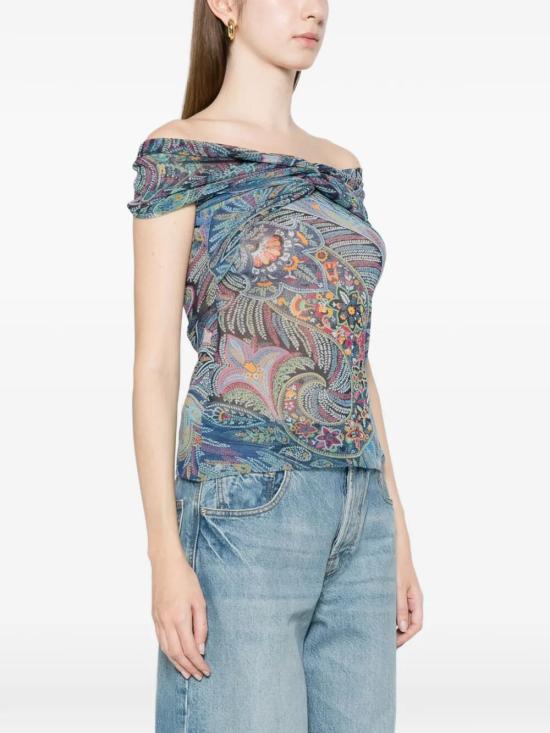 26SS 에트로 민소매 티셔츠 WRJA019399IAS72 X0887 BLUE - ETRO