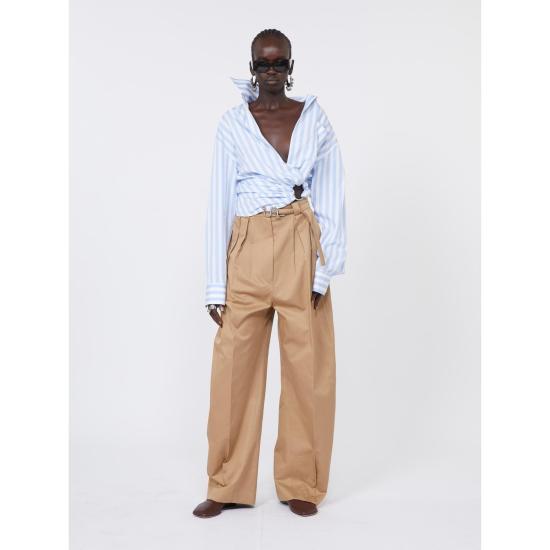 26SS 막스마라 스포츠막스 스트레이트 팬츠 2612131072600 002 BROWN - SPORTMAX