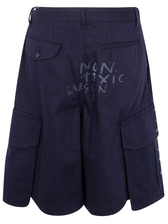 26SS 꼼데가르송 숏팬츠 FQP504 NAVY BLUE - COMME DES GARCONS