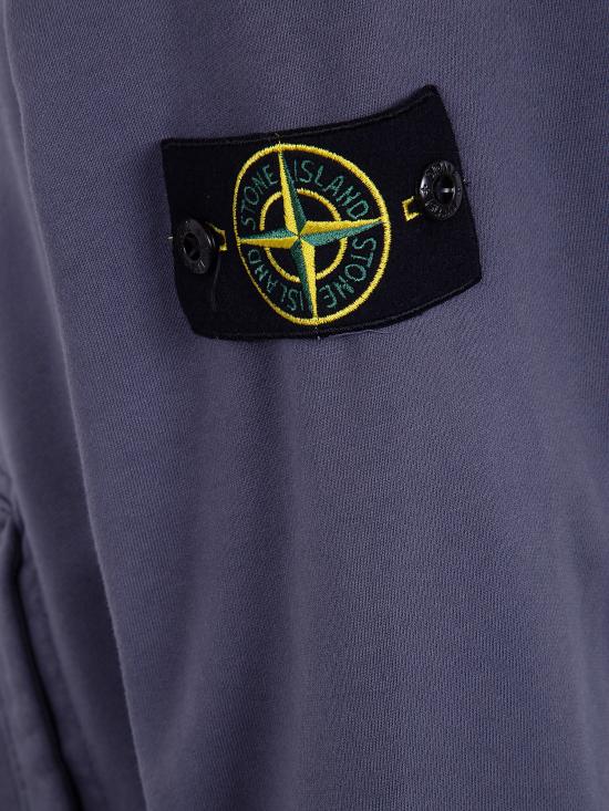 26SS 스톤 아일랜드 오가닉 코튼 플리스 레귤러핏 집업 후드 스웨트셔츠 L1S156100061S0051 V002D BLUE - STONE ISLAND