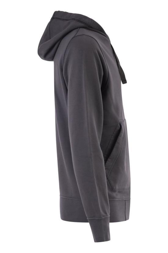 26SS 스톤 아일랜드 오가닉 코튼 플리스 레귤러핏 집업 후드 스웨트셔츠 L1S156100061S0051 V002D BLUE - STONE ISLAND