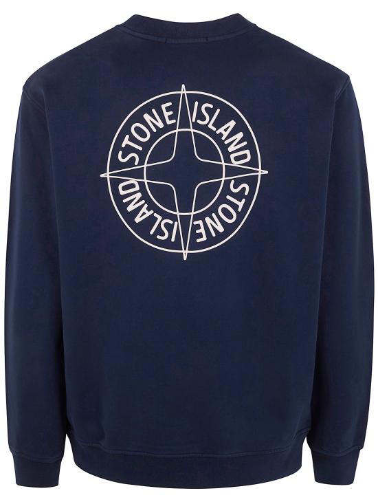 26SS 스톤 아일랜드 코튼 플리스 오버사이즈 핏 크루넥 스웨트셔츠 L1S156100001S0283 V0020 BLUE - STONE ISLAND