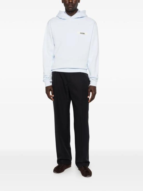 26SS 자크뮈스 후드 티셔츠 25EHOM00247AJ00126098 321 BLUE - JACQUEMUS