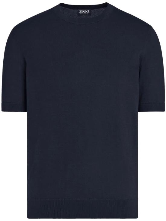 26SS 에르메네질도제냐 반팔 티셔츠 E8C90A7C10 B09 BLACK