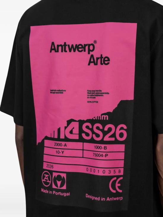 26SS 아르떼 앤트워프 반팔 티셔츠 SS26099T 001 BLACK - ARTE ANTWERP
