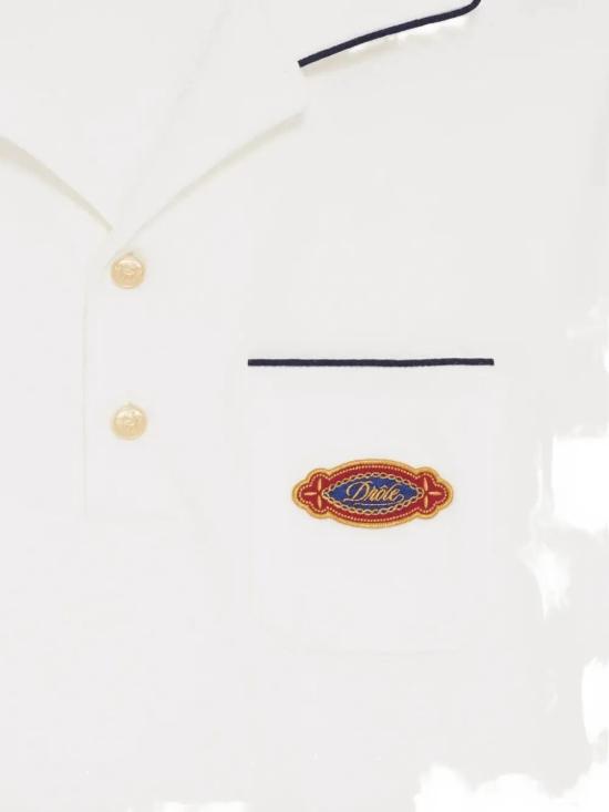 26SS 드롤드무슈 반팔 티셔츠 KPL165CO264OW OFF WHITE - DROLE DE MONSIEUR