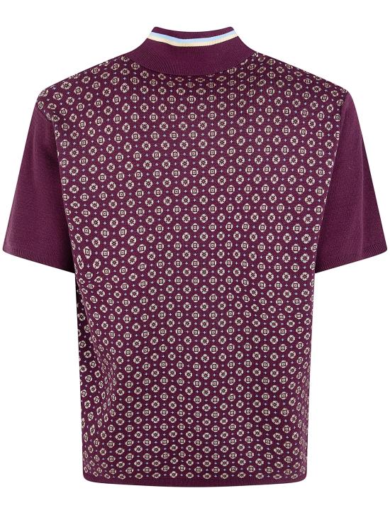 26SS 드롤드무슈 반팔 티셔츠 KPO205CO261DRD DARK RED - DROLE DE MONSIEUR