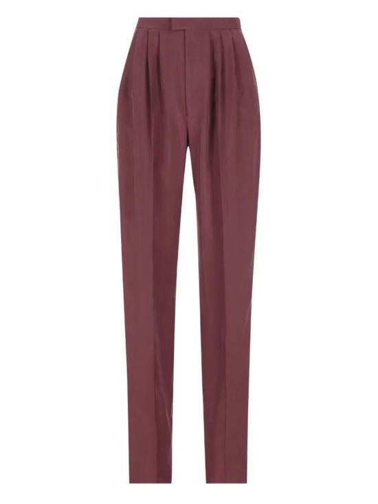 26SS 생로랑 스트레이트 팬츠 856580Y6J785060 Burgundy