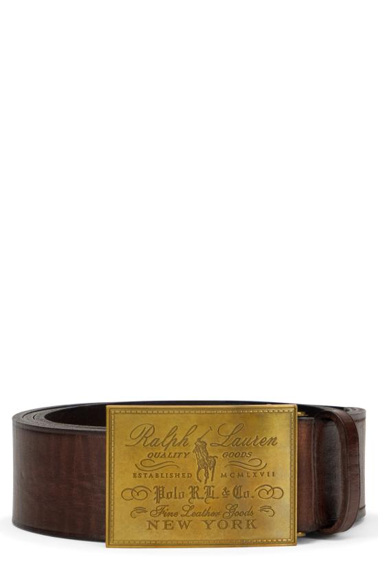 26SS 폴로 랄프로렌 가죽 벨트 405783730001 brown