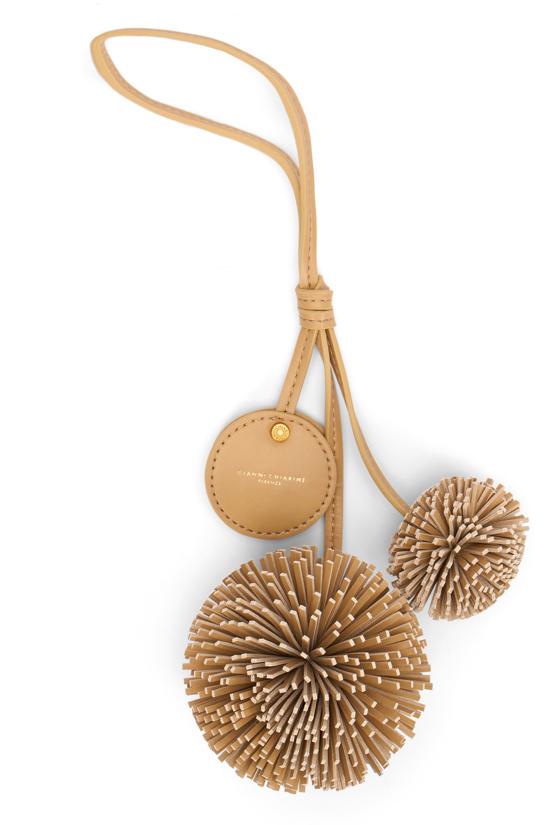 26SS 지아니 끼아리니 키링 PCPOMPOM09064 Beige