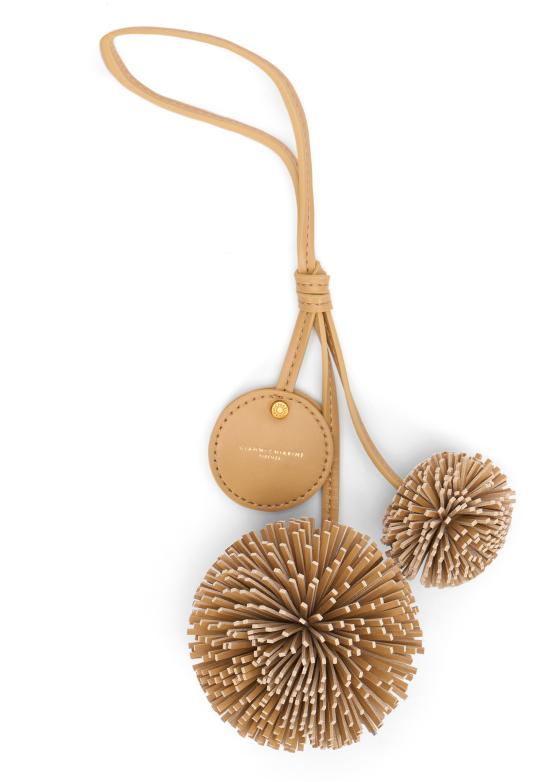 26SS 지아니 끼아리니 키링 PCPOMPOM09064 Beige - GIANNI CHIARINI