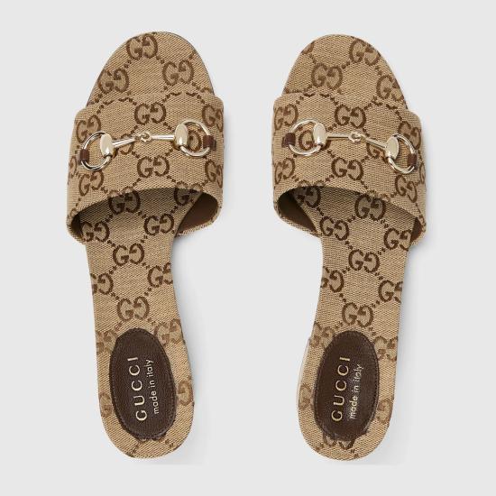 26SS 구찌 홀스빗 슬라이드 샌들 8548829SF102544 Beige - GUCCI