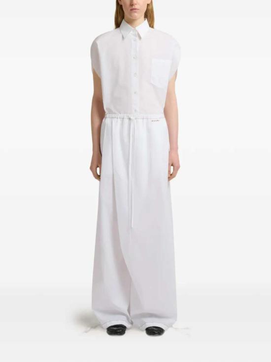 26SS 마르니 스트레이트 팬츠 PAMA0634S0 UTC193 00W01 White - MARNI