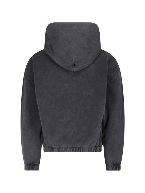 26SS 새티스파이 후드 티셔츠 11046 00A02 Black - SATISFY