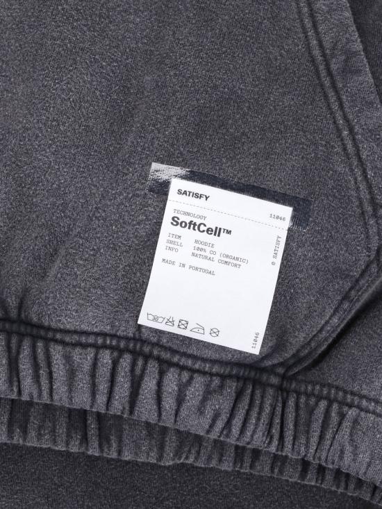 26SS 새티스파이 후드 티셔츠 11046 00A02 Black - SATISFY