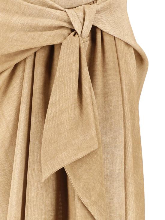 26SS 에르마노 설비노 롱 스커트 D482O704RWK S4850 Brown - ERMANNO SCERVINO