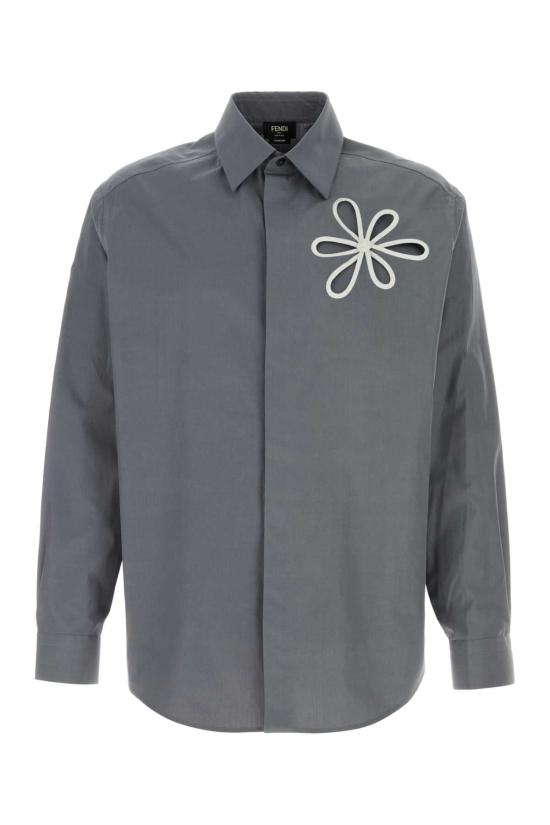 26SS 펜디 긴팔 셔츠 FS1319AYX8 F0DUC Grey