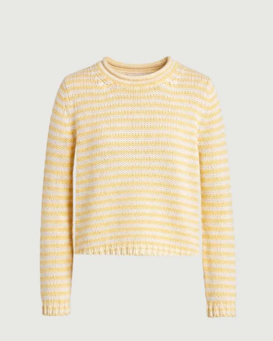  라 리네 스웨터 라라인 파인 스트라이프 미니 마리나  선샤인