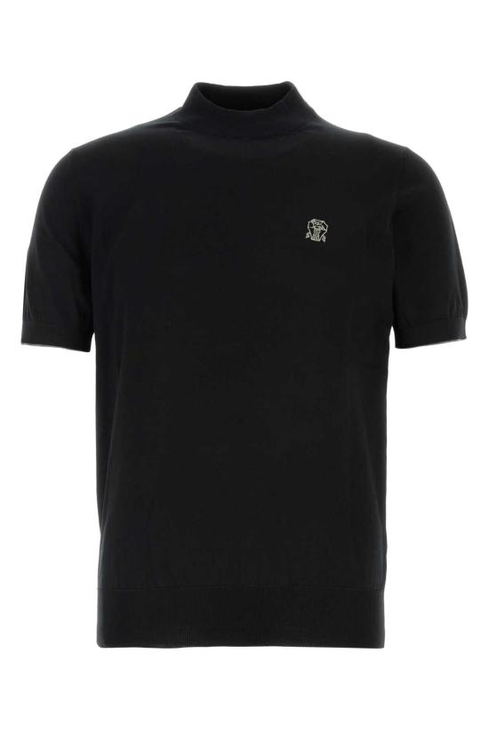 26SS 브루넬로 쿠치넬리 반팔 티셔츠 M29800104 CH101 Black