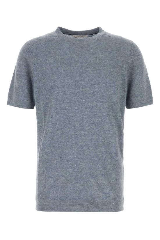 26SS 브루넬로 쿠치넬리 스웨터 M2L00340 C7864 Light Blue