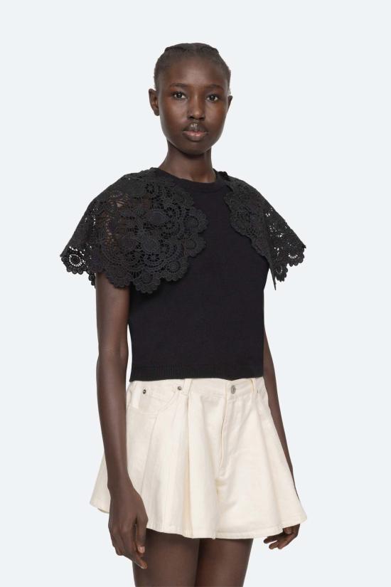  씨뉴욕 스웨터 Sea Ny Sofia 자수 콤보 - SEA NY