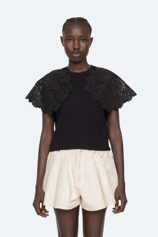  씨뉴욕 스웨터 Sea Ny Sofia 자수 콤보 - SEA NY