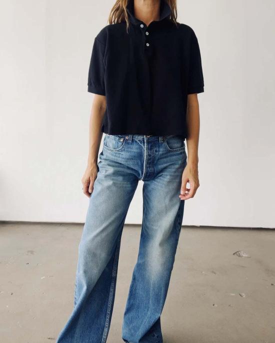  헤이갱 폴로 티셔츠 헤이 갱 박시 폴로 - HEY GANG