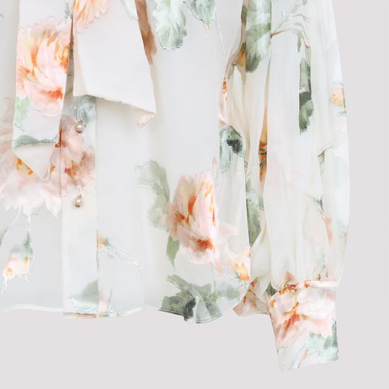 26SS 짐머만 블라우스 8171TS263 CREAM ROSE - ZIMMERMANN