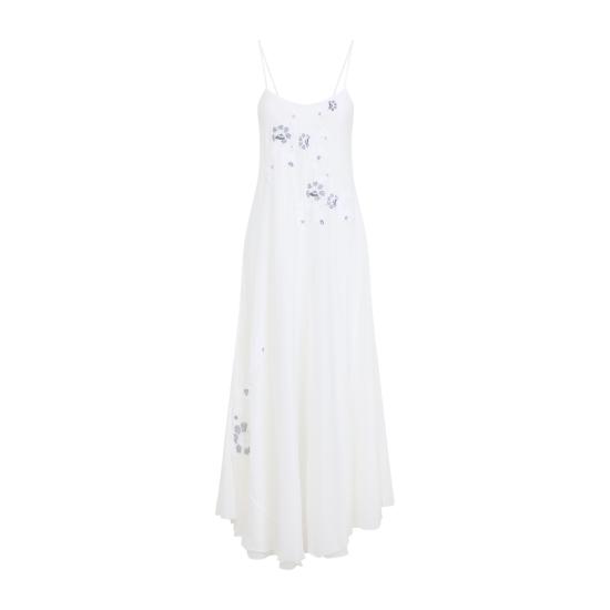 26SS 에르마노 설비노 롱 원피스 D484Q605XYR R4806 RICAMO BIANCO - ERMANNO SCERVINO