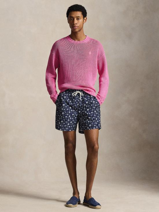 26SS 랄프 로렌 숏팬츠 의상 다 마라 트래블러 콘 판타지아 팔메 블루 - RALPH LAUREN