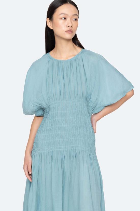  씨뉴욕 롱 원피스 씨 니 바이올렛 드레스 - SEA NY