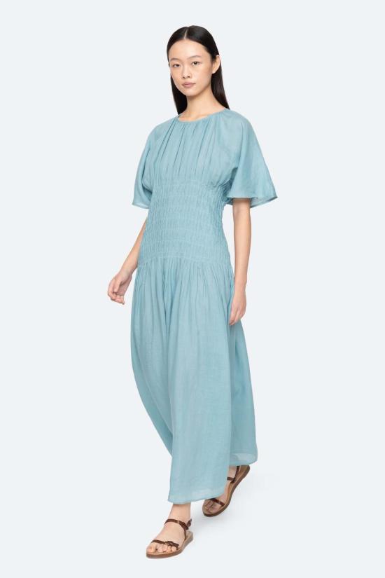  씨뉴욕 롱 원피스 씨 니 바이올렛 드레스 - SEA NY