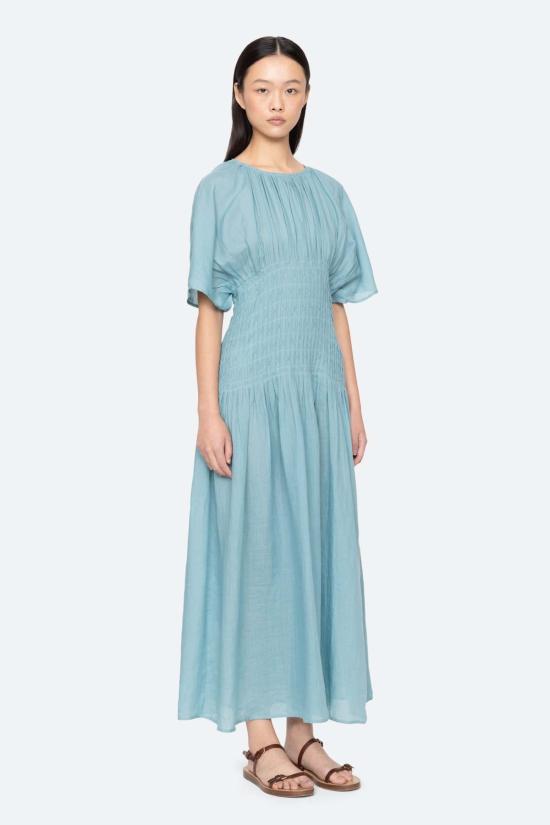  씨뉴욕 롱 원피스 씨 니 바이올렛 드레스 - SEA NY