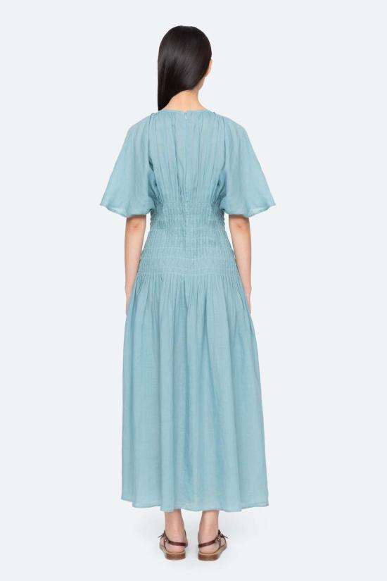  씨뉴욕 롱 원피스 씨 니 바이올렛 드레스 - SEA NY